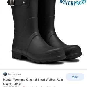 Hunter rain boots